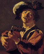 Dirck van Baburen The Lute player. oil painting reproduction